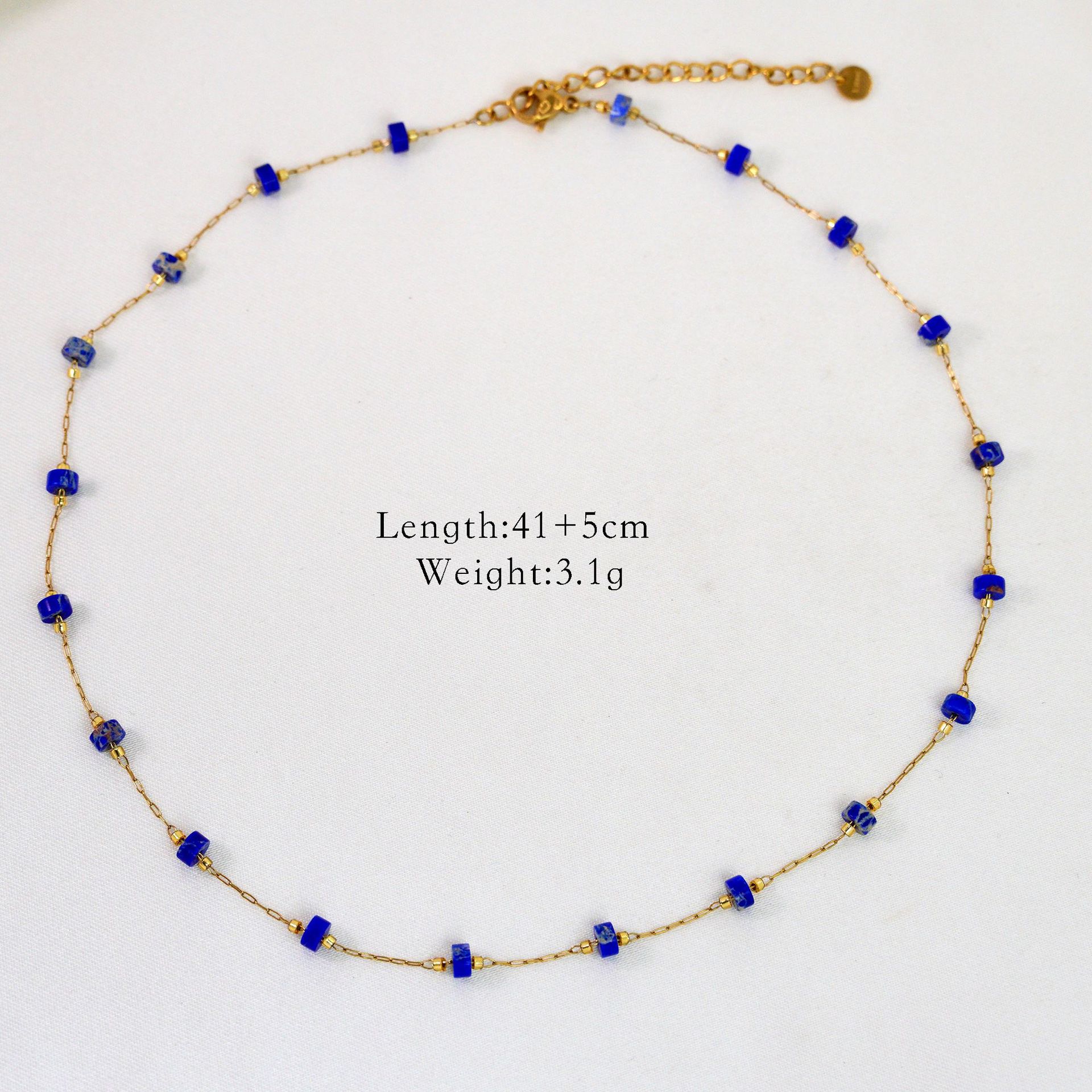 6:Lapis lazuli necklace