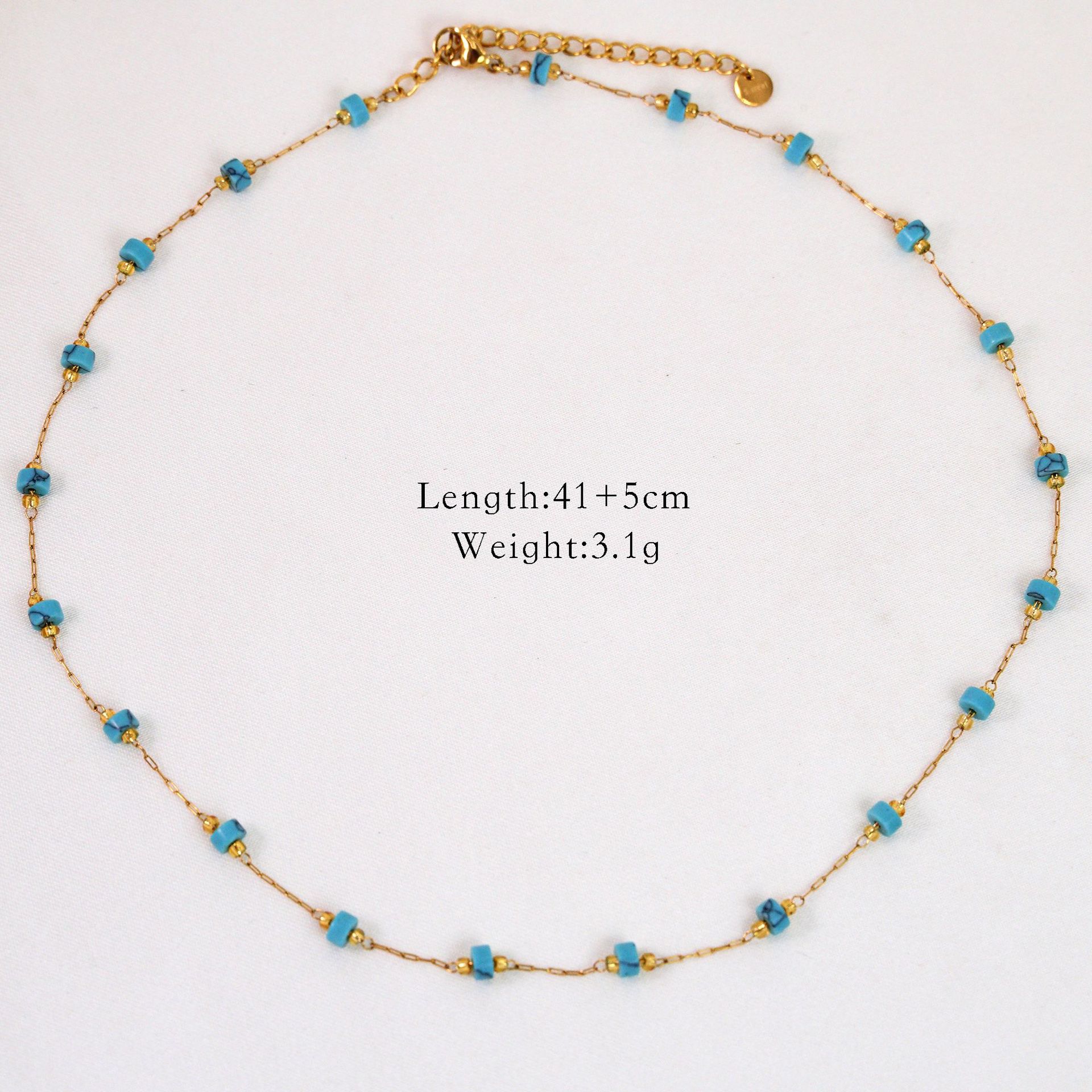 8:Turquoise blue necklace
