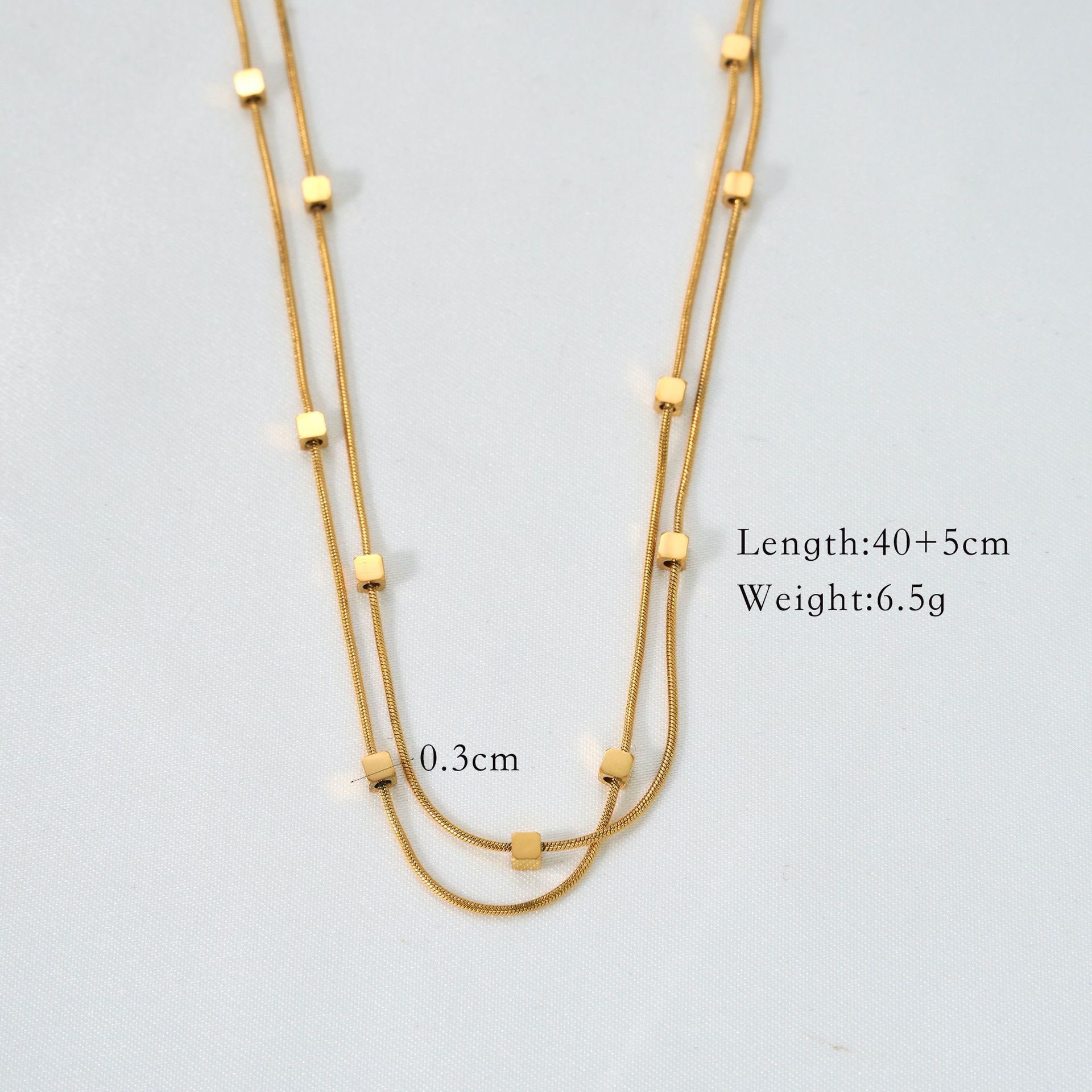 6:Small square double layer chain