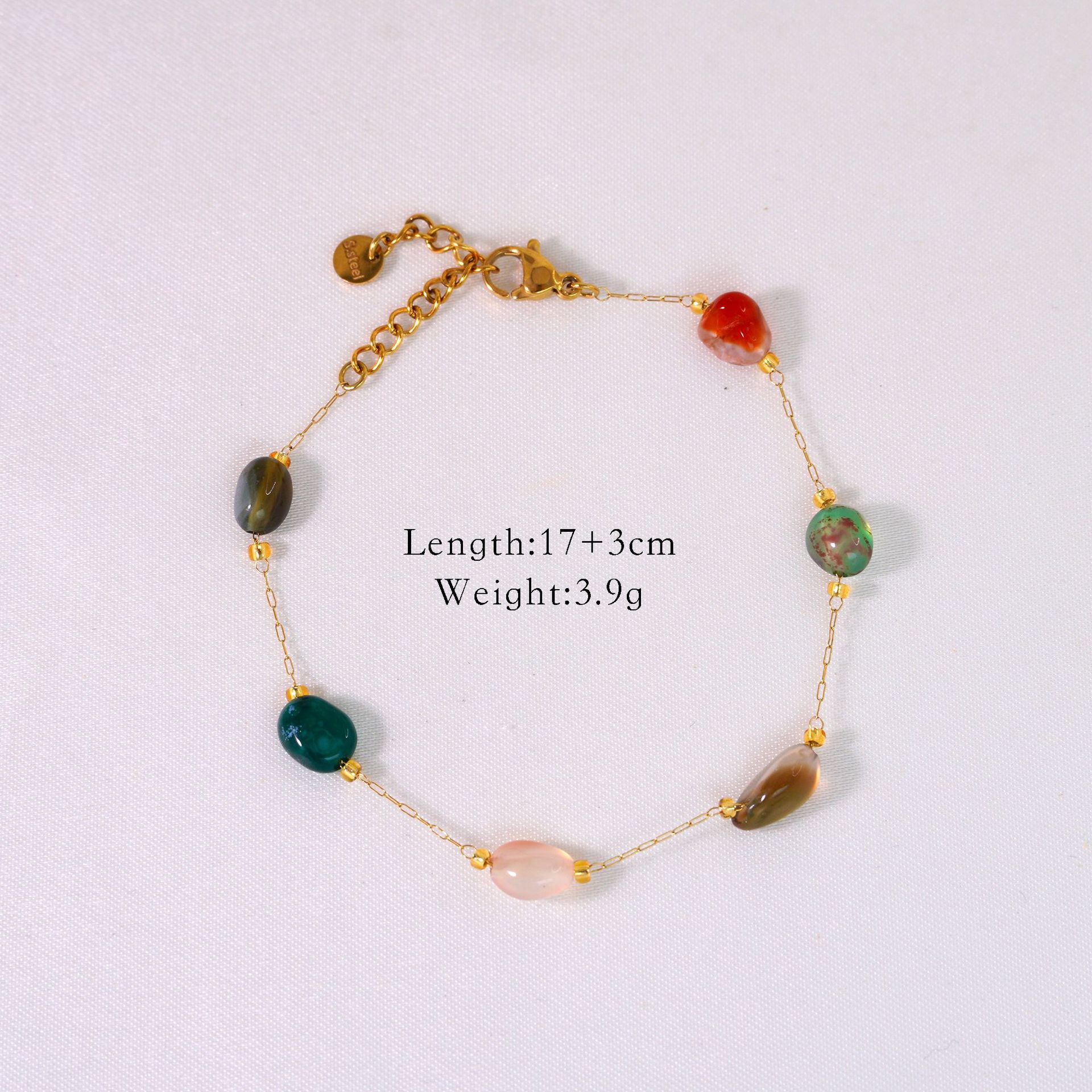 2:Colorful natural stone bracelet