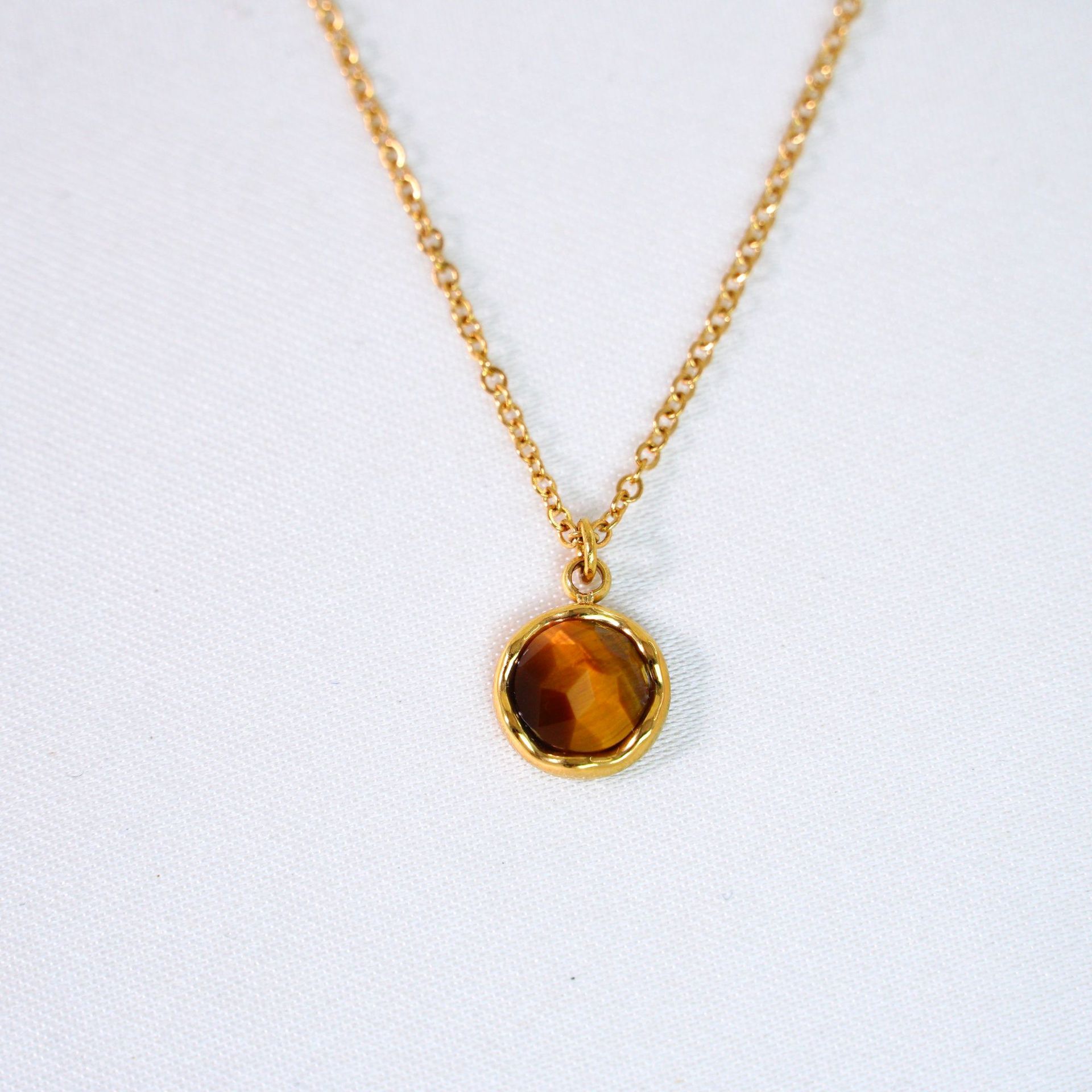 8:Faceted yellow tiger stone