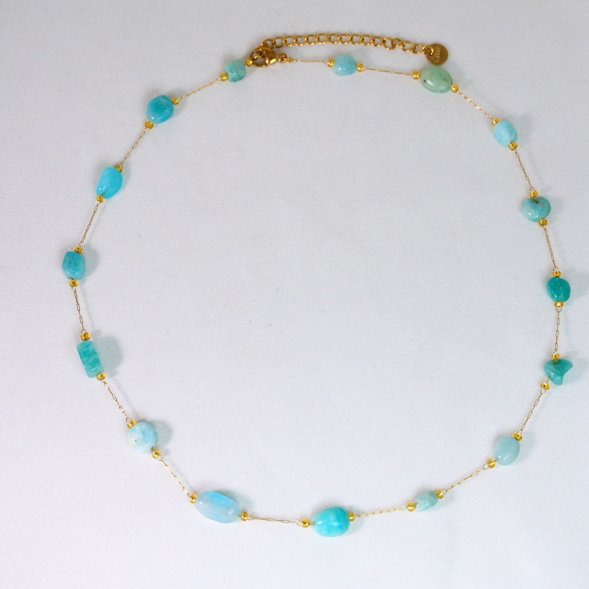 4:Amazonite handmade chain