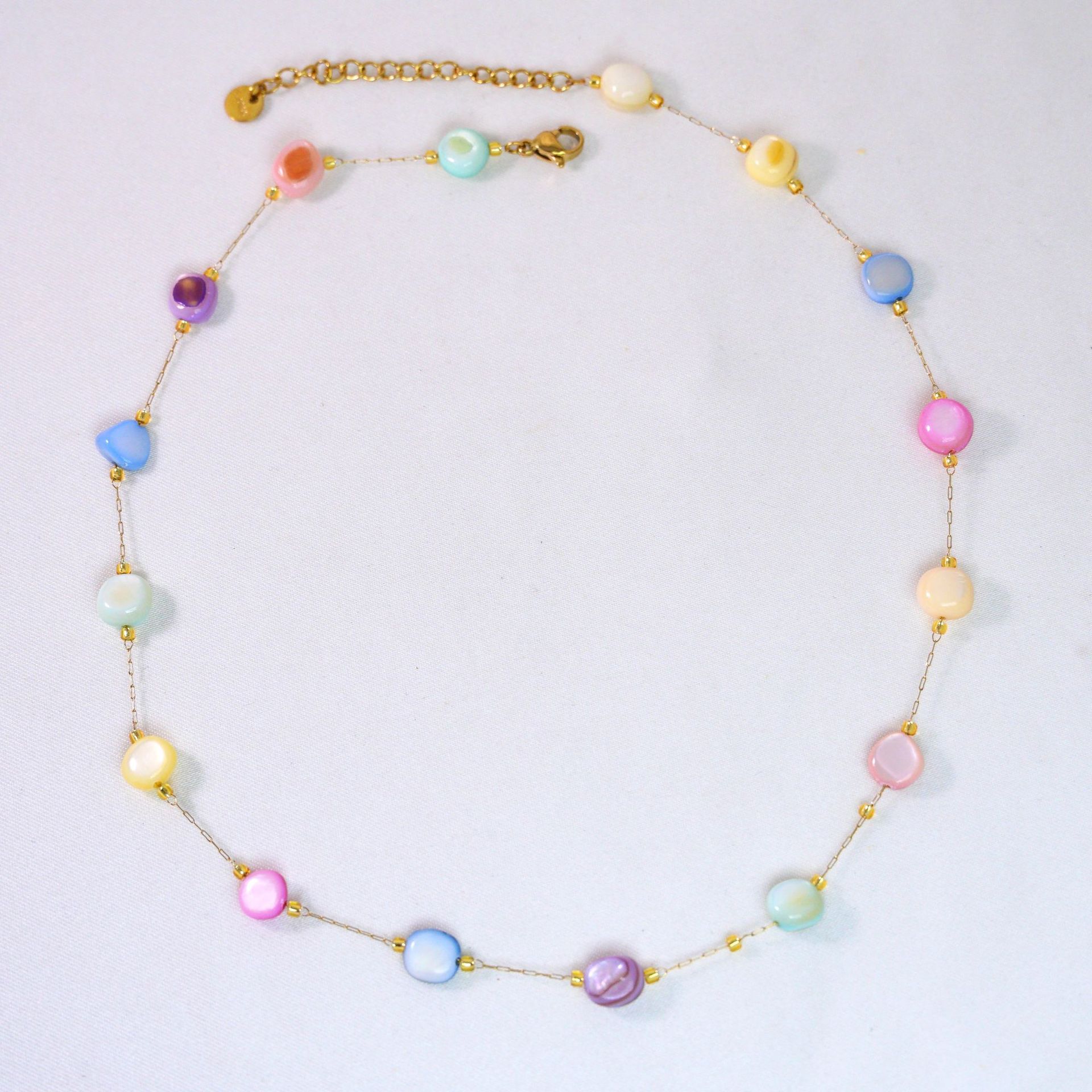 1:Strawberry crystal necklace 16-18inch