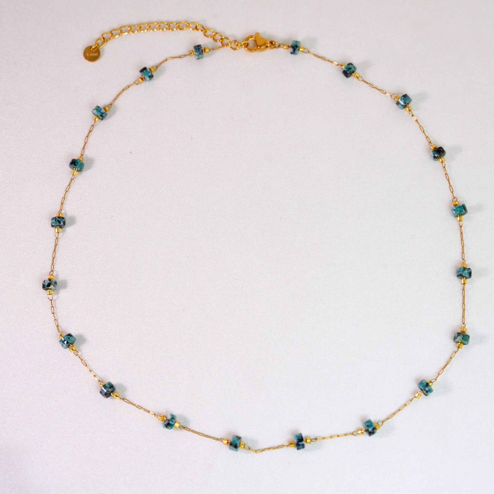 5:African Turquoise necklace 16-18inch