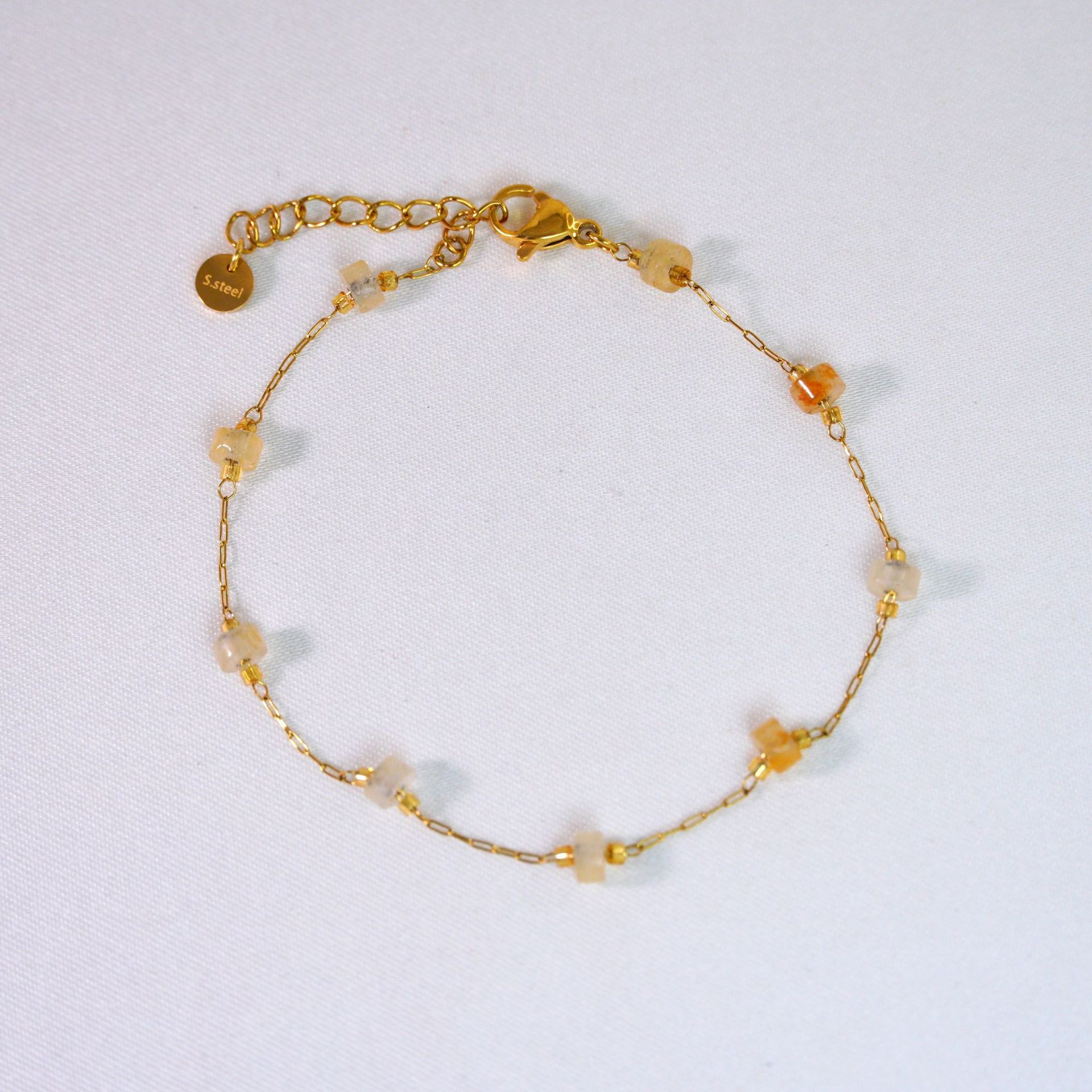 9:Citrine bracelet 6-8inch