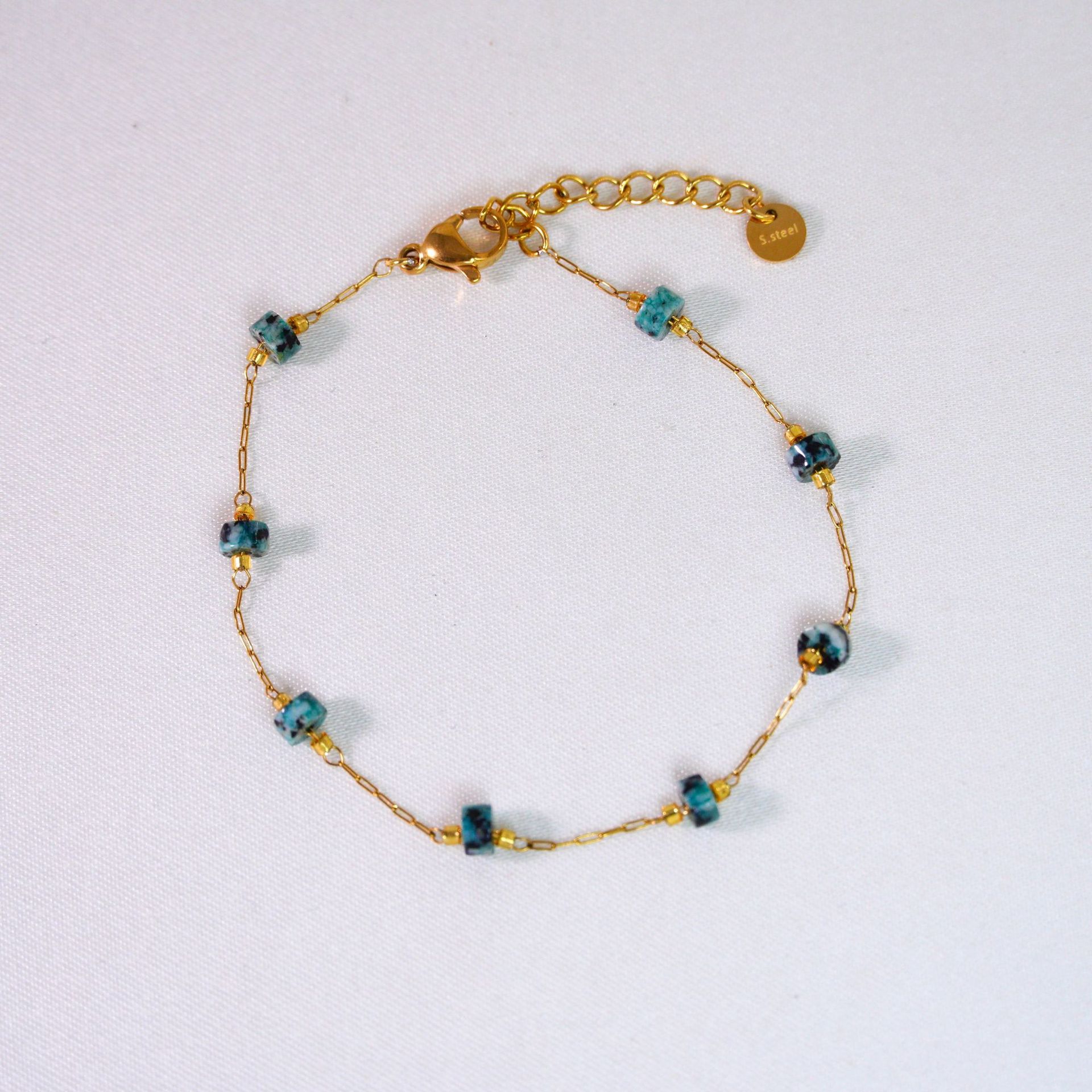 11:African Turquoise bracelet 6-8inch