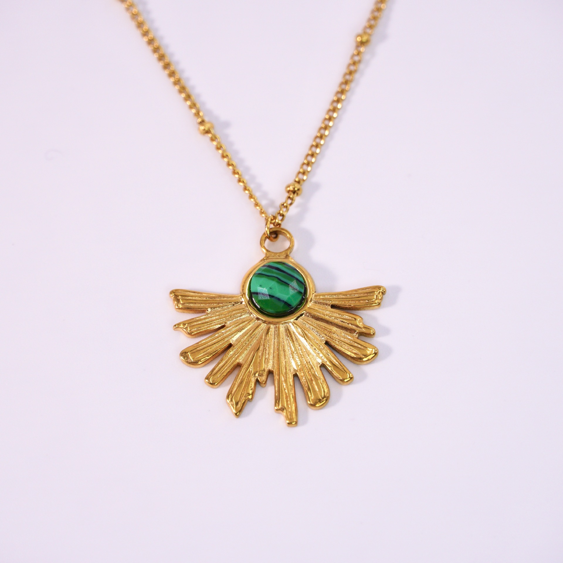 1:16-18inch/Malachite necklace 1