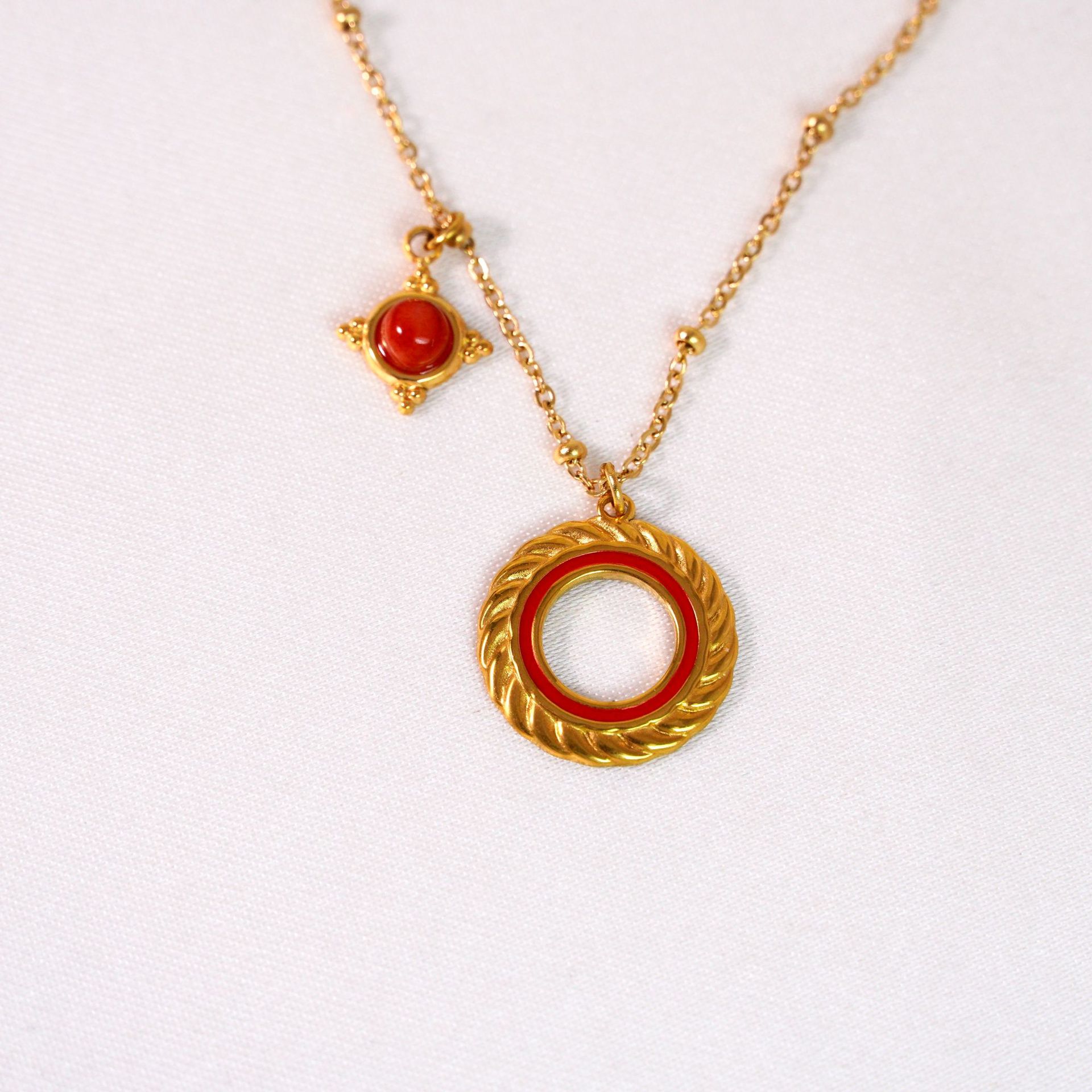 3:Red necklace 16-18inch