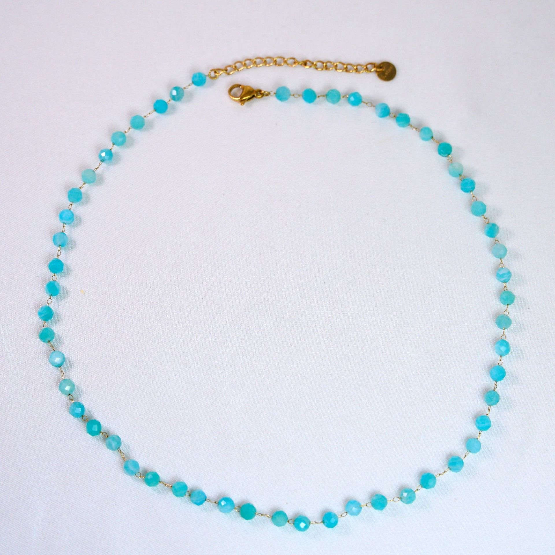 9:Amazonite handmade chain