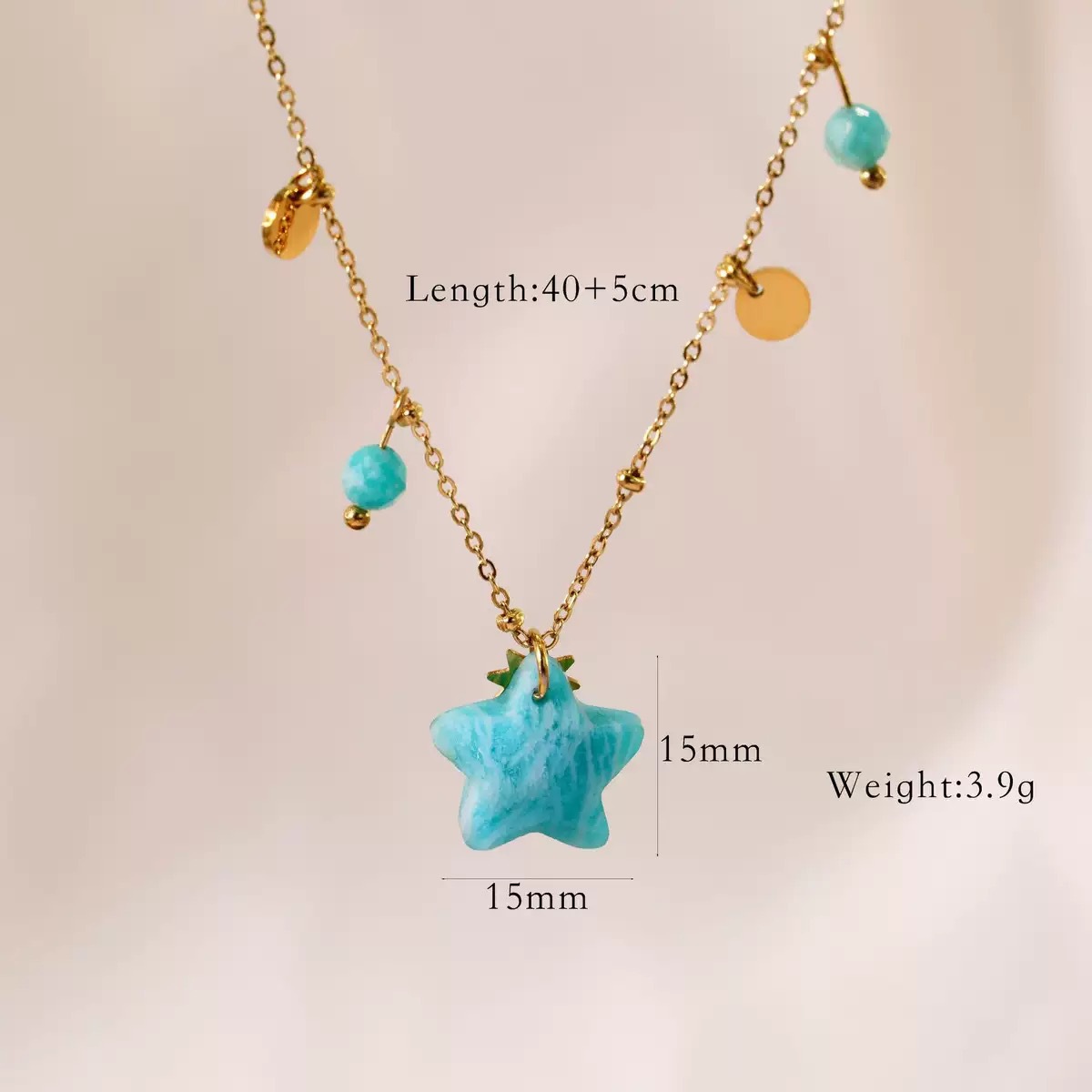 Amazonite five-pointed star