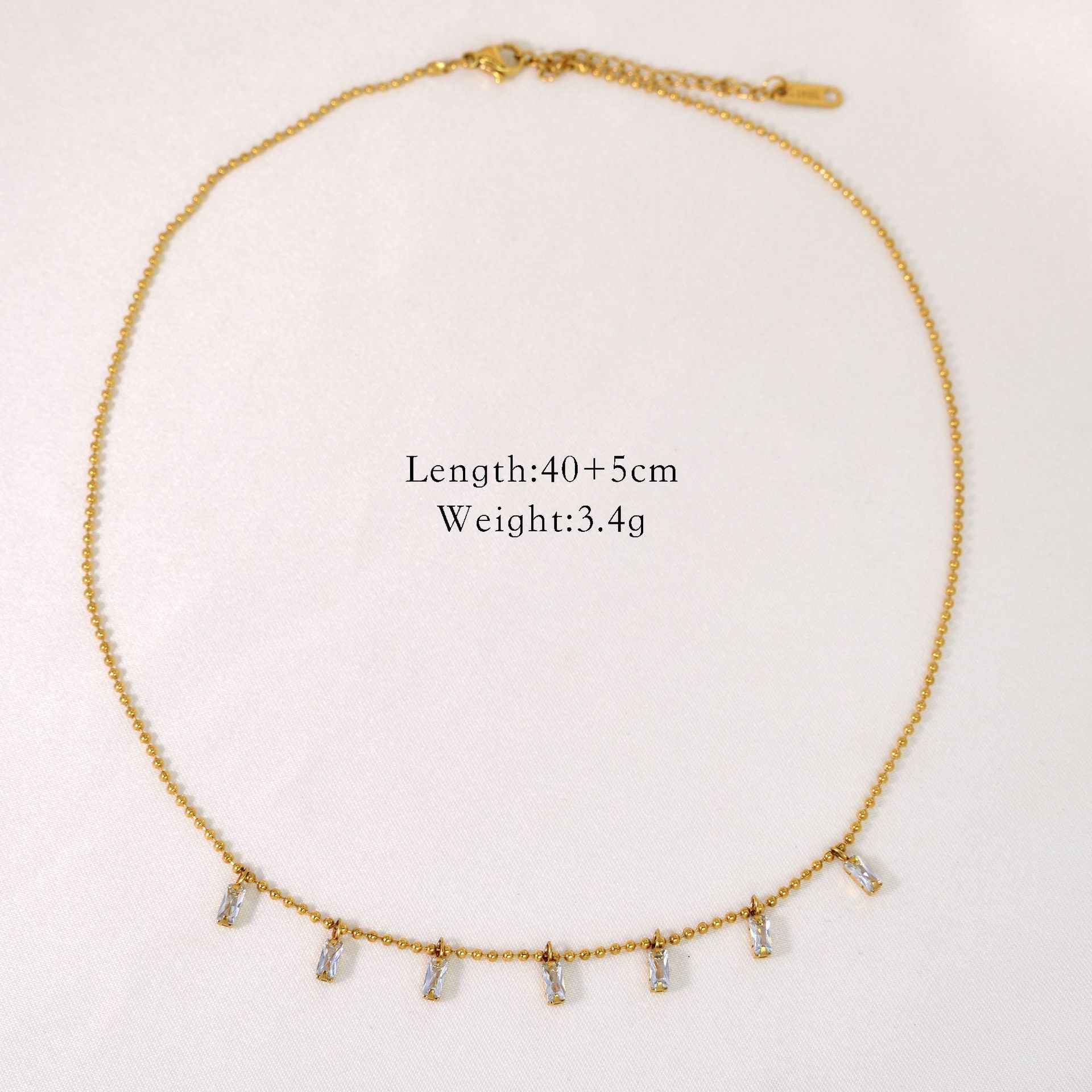 3:White zircon tassel