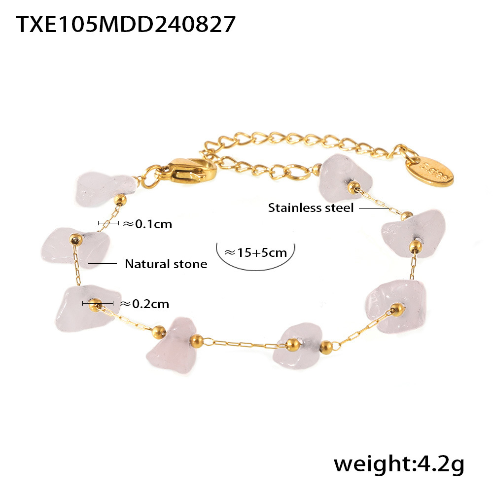 2:TXE105-gold bracelet (natural stone size color is slightly different, mind carefully shot)