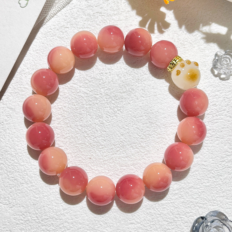 11:Huayue peach bracelet 11mm