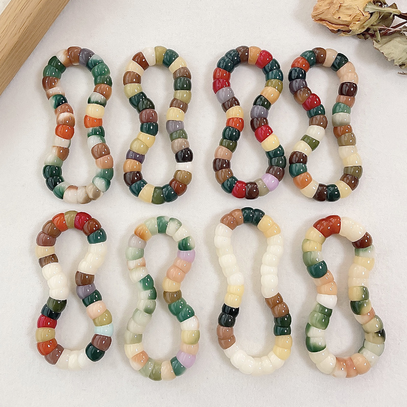 6:[Blind box] variegated pig large intestine 10-12mm (size random color random)