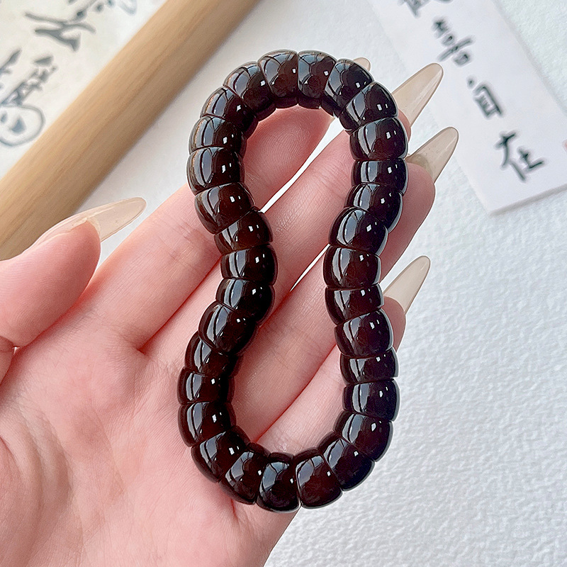 8:Black Coffee Pig Intestine Bracelet 11mm