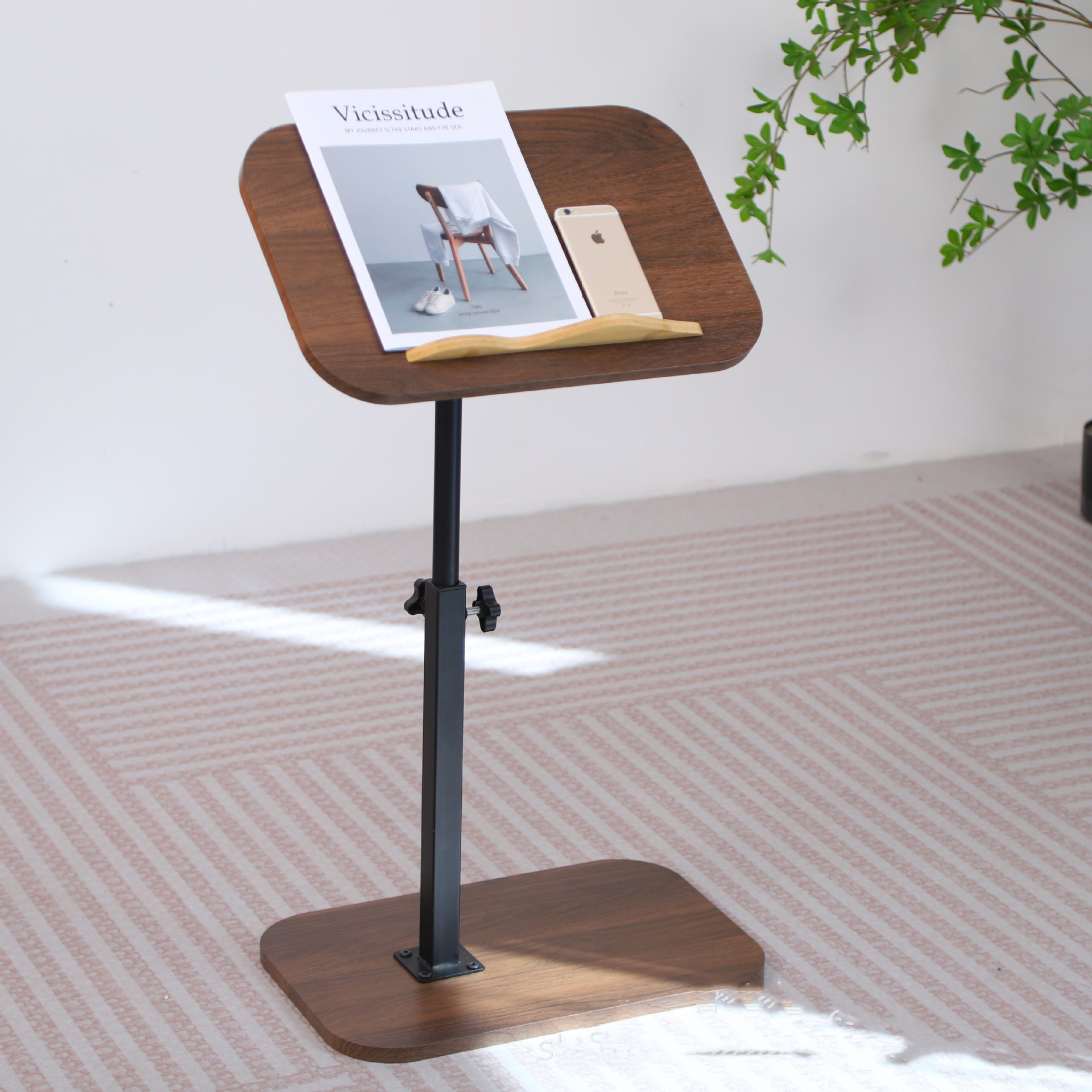 black frame   walnut color