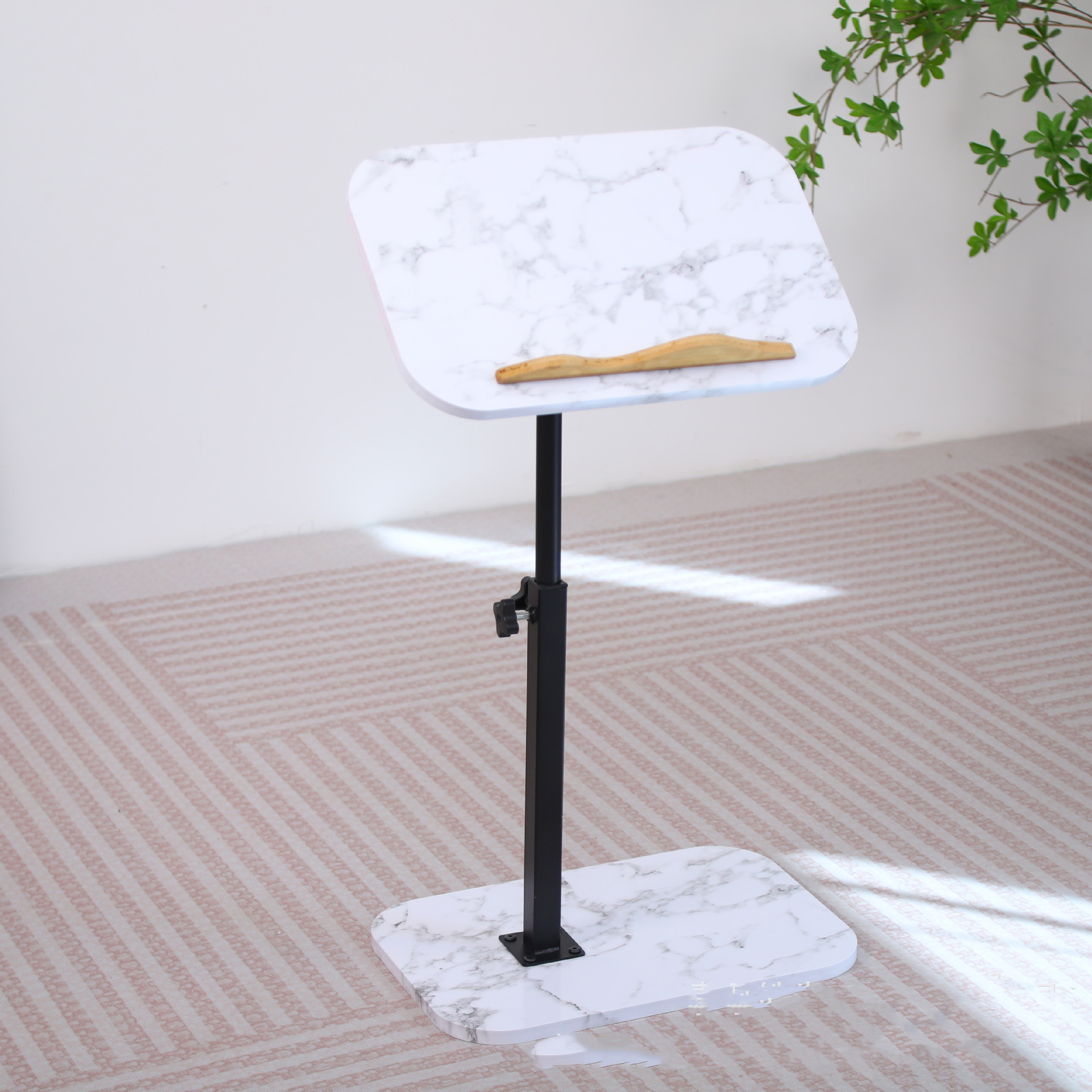 black frame   white marble color