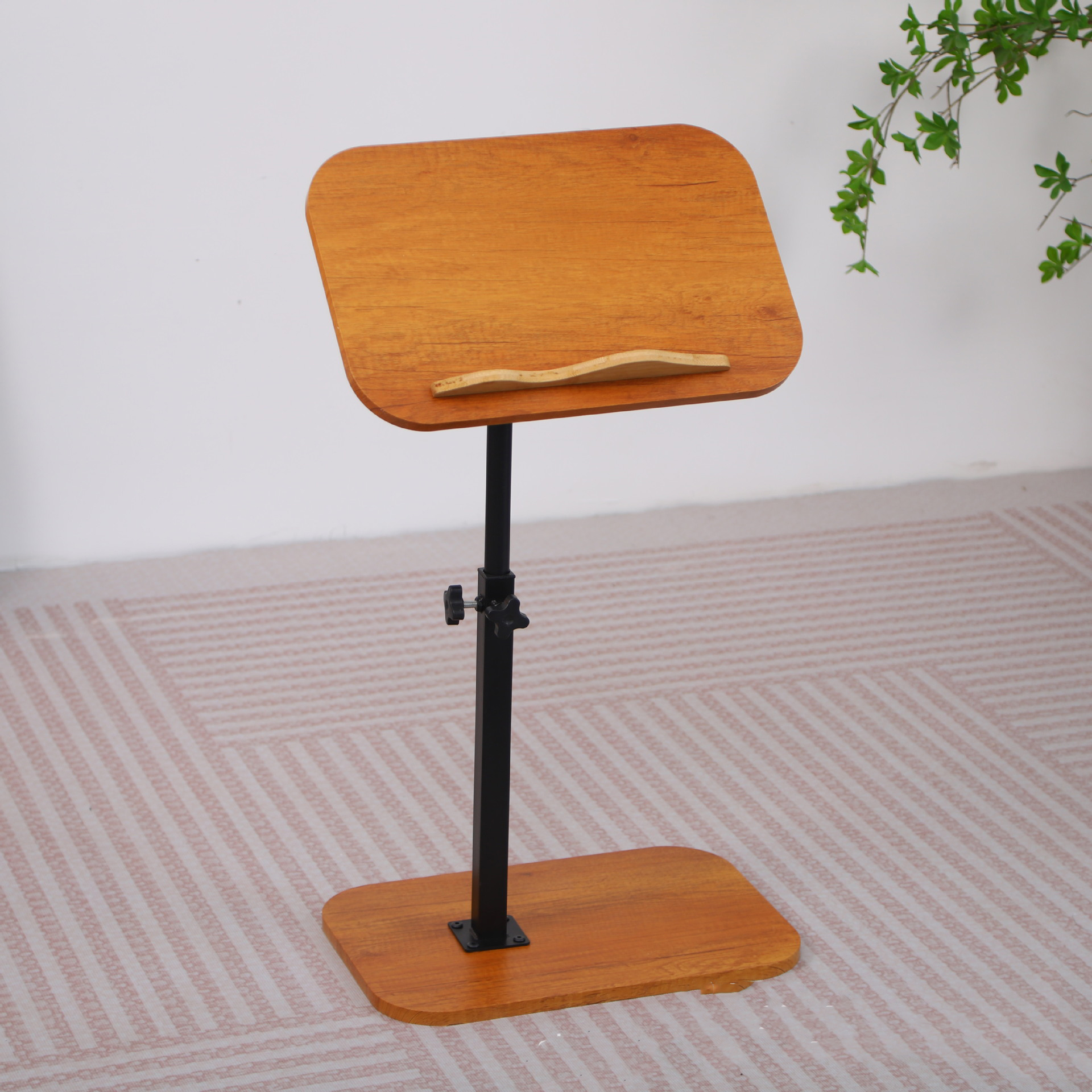 black frame   cherry wood color