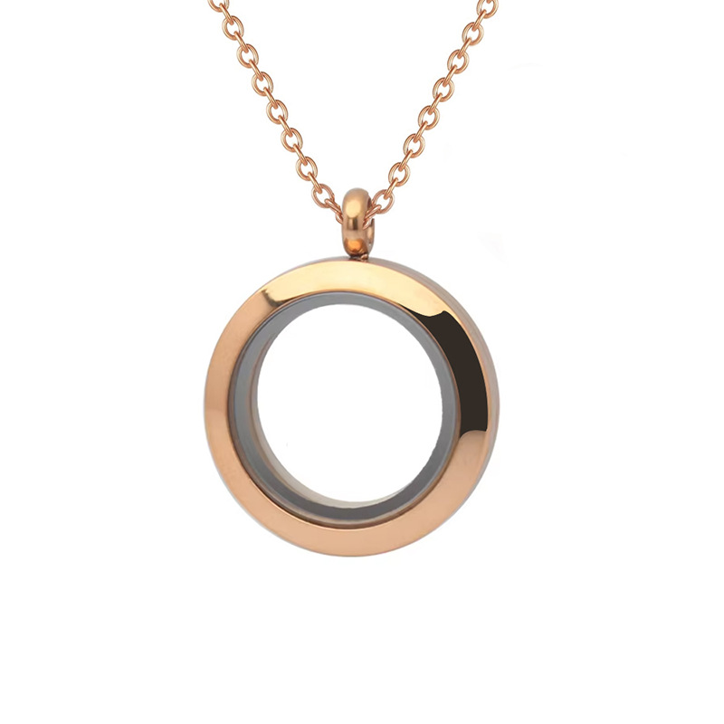 3:Rose gold circle with a diameter of 20mm