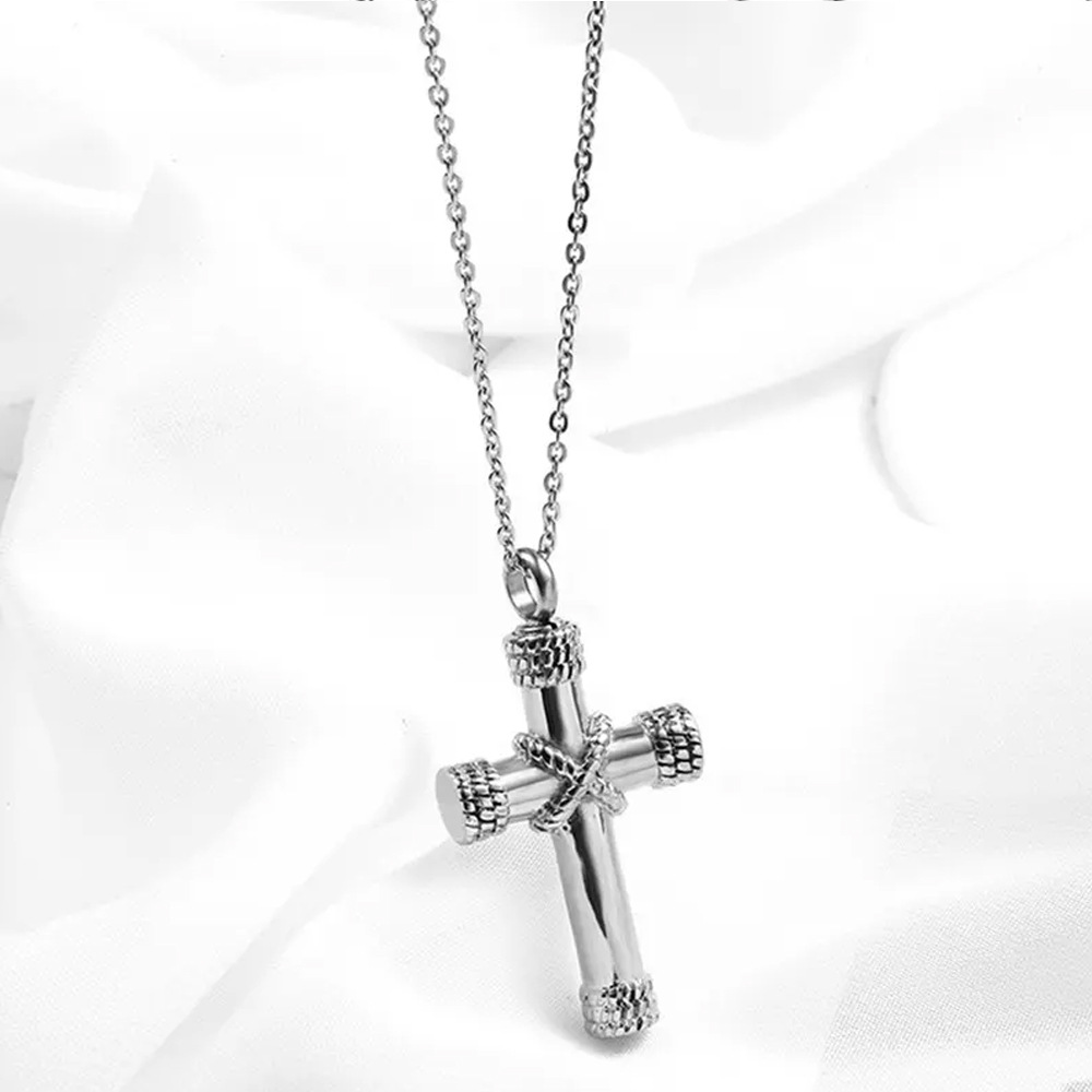 Silver cross pendant