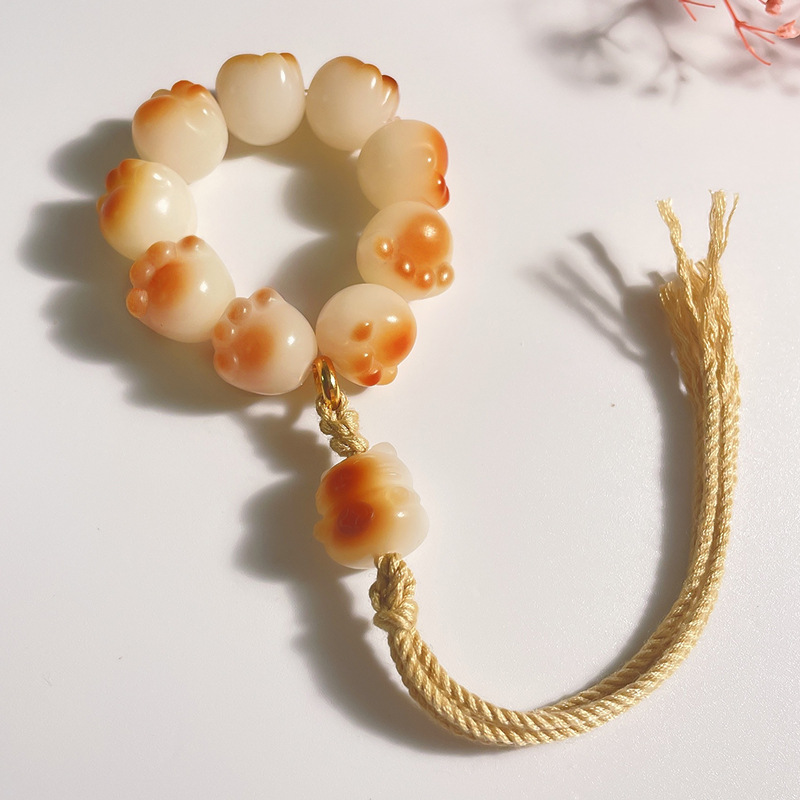 E/ lucky cat small hand twist 13mm9 pieces