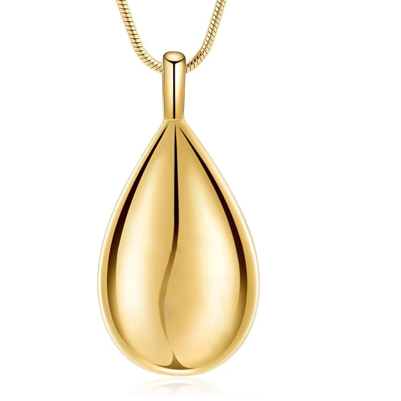 3:Golden water drop pendant