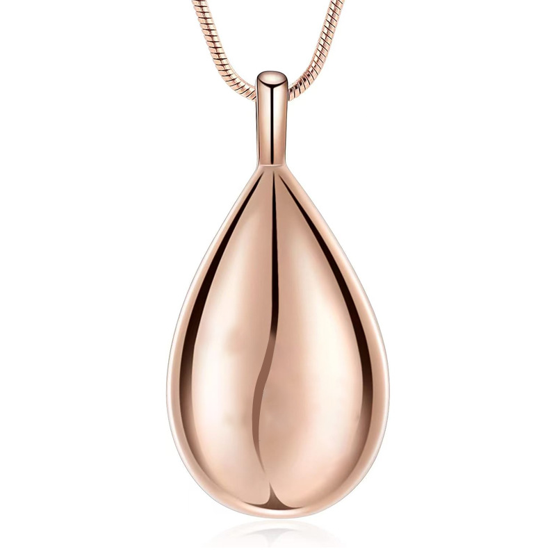 4:Rose gold water drop pendant