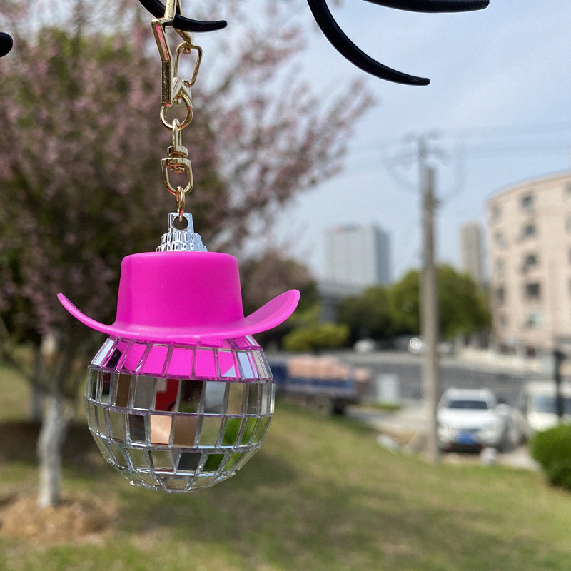 1:Pink hat key chain