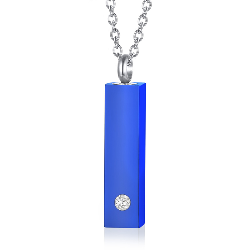 5:Blue alloy pendant 8*30mm