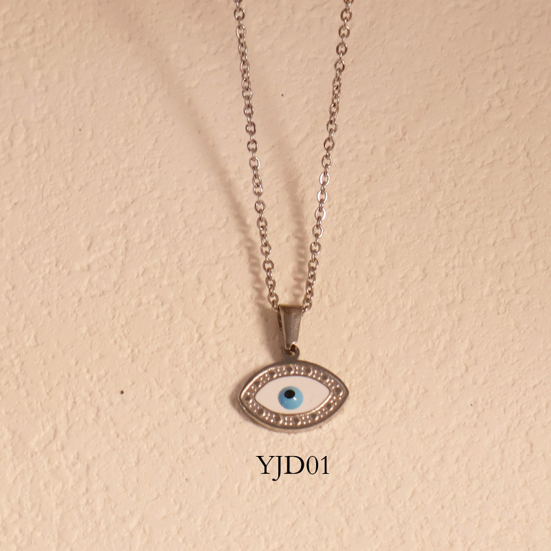 19:YJD01-steel color/necklace 45cm
