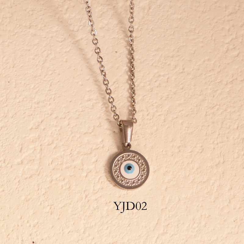 20:YJD02-steel color /necklace 45cm