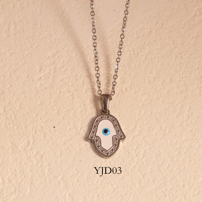 21:YJD03-steel color /necklace 45cm