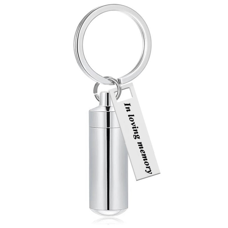 3:Silver alloy38*11MM-In loving memory