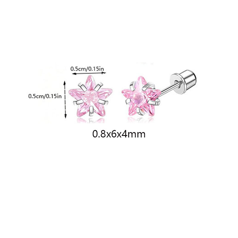 4:Pair of powder five-pointed star