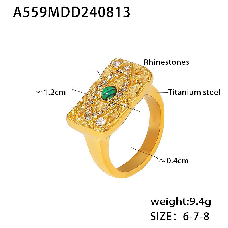 4:A559-Gold Number 7 Ring
