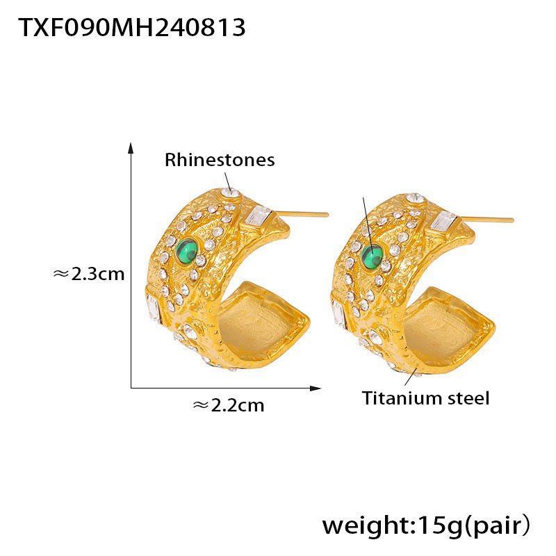 6:TXF090-Gold earrings