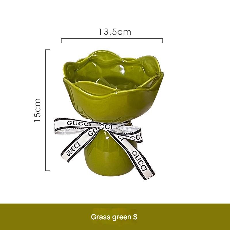 grass green small size with ribbon