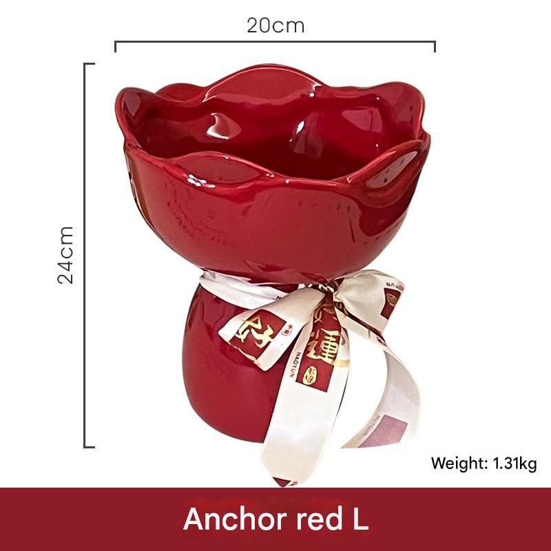 ankra red large size with ribbon
