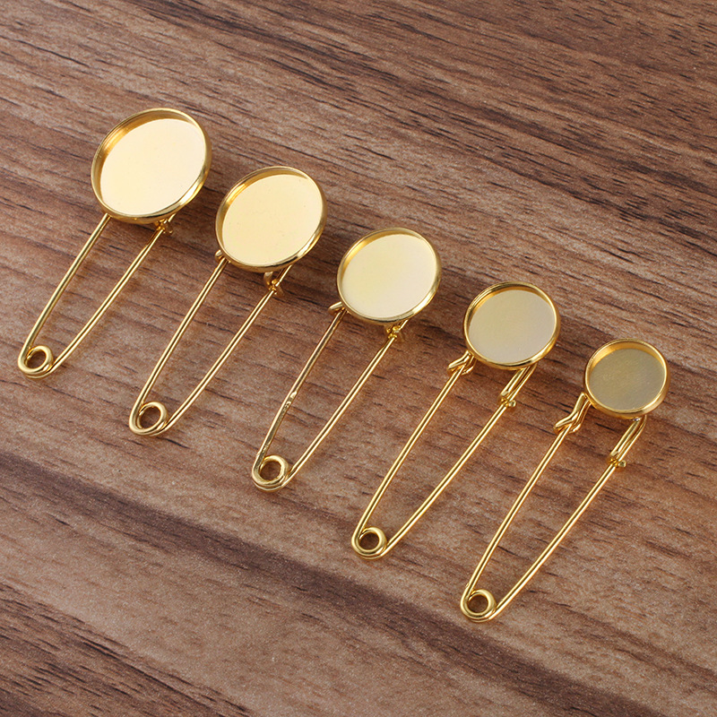 gold color plated round/12mm