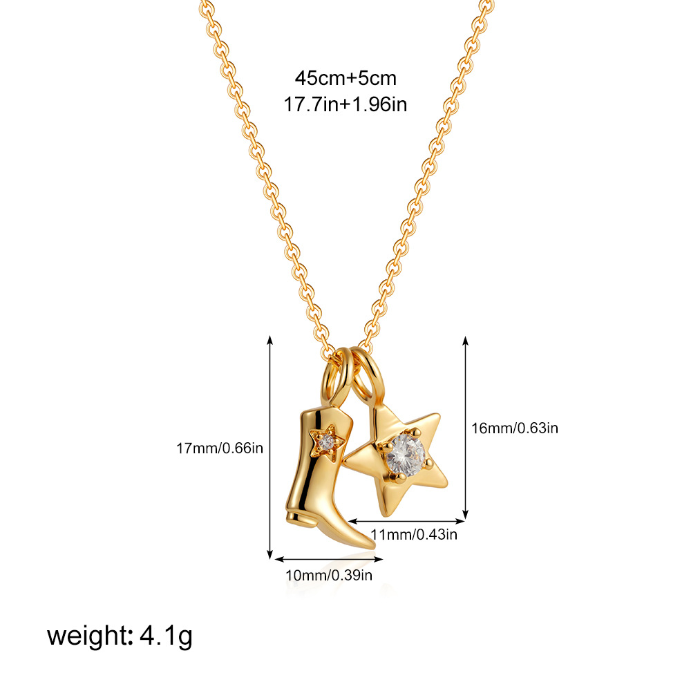 4:Five-pointed star + cowboy boots t240_1