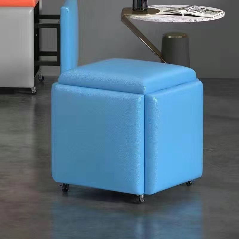 Blue anti-scratch leather