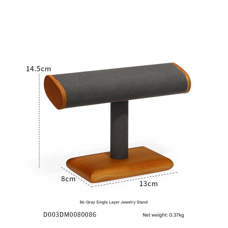 86-Gray [single layer] jewelry rack