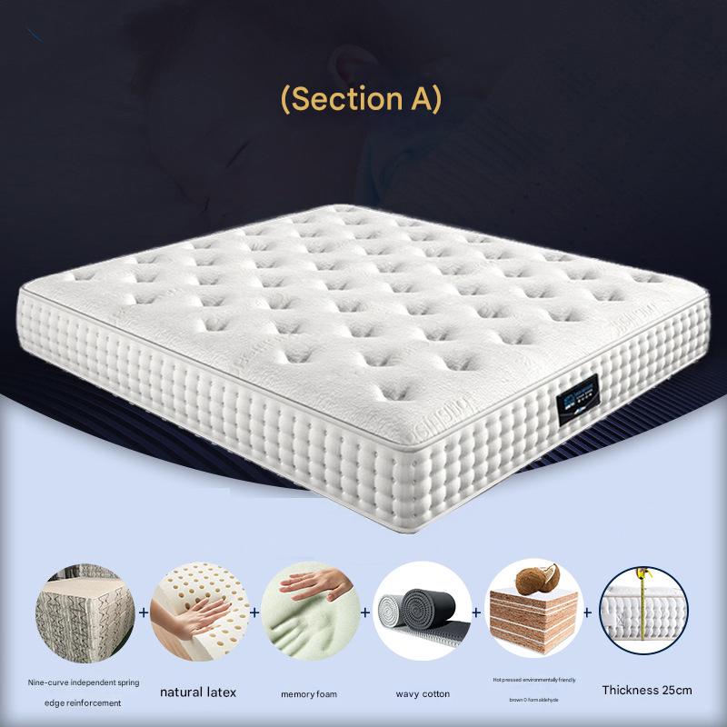 25cm soft and hard dual-use/Independent bag   natural latex   environmentally friendly Brown