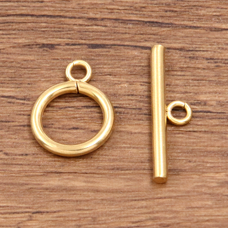 2.5*25mmT clasp with 2*14mm MO clasp in gold