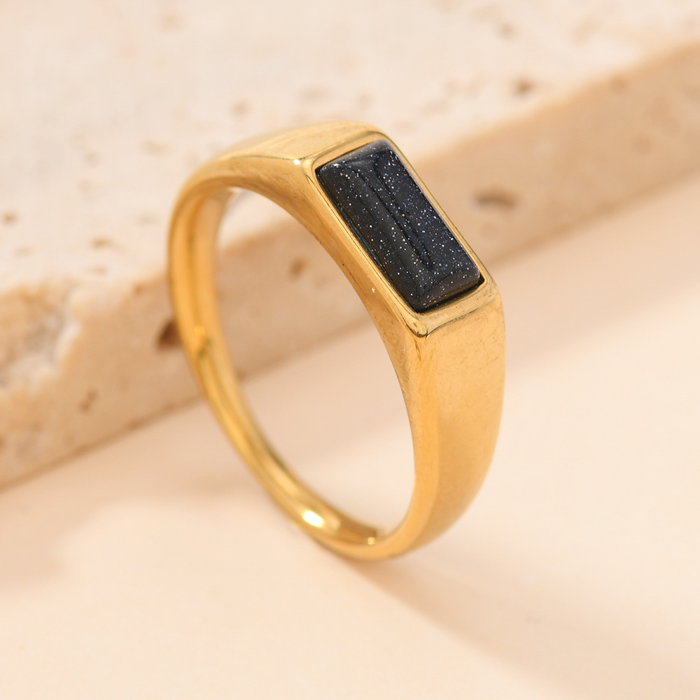 Black starry sky stone US Size #6