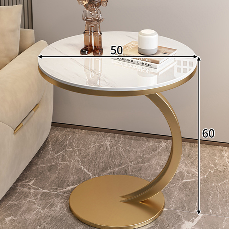 [C-shaped] 50cm glossy Snow Mountain Stone Rock   gold frame