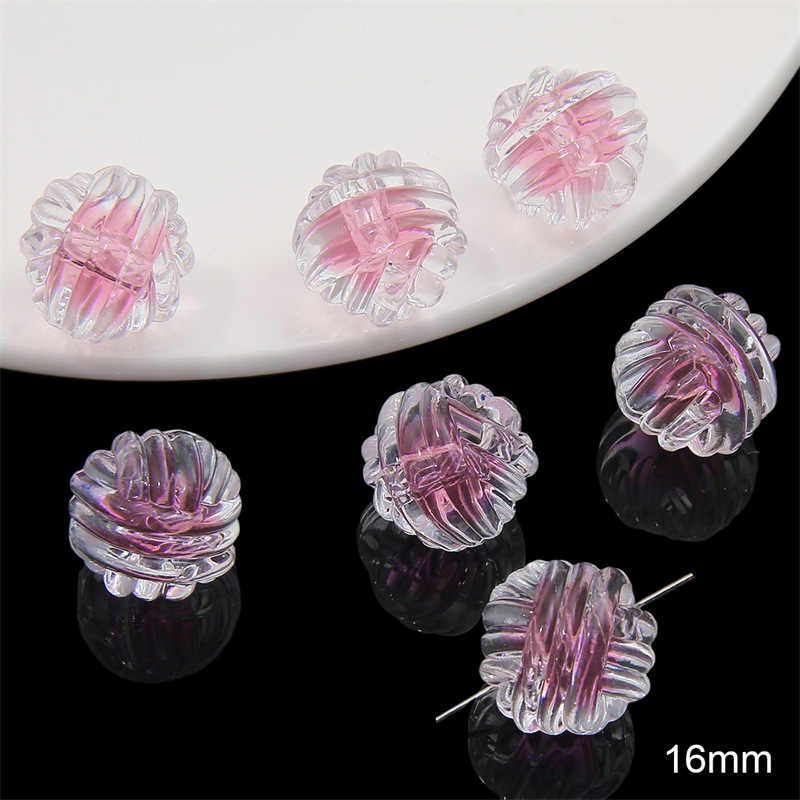 8:Pink Chinese knot beads 16mm/ aperture about 2.5mm