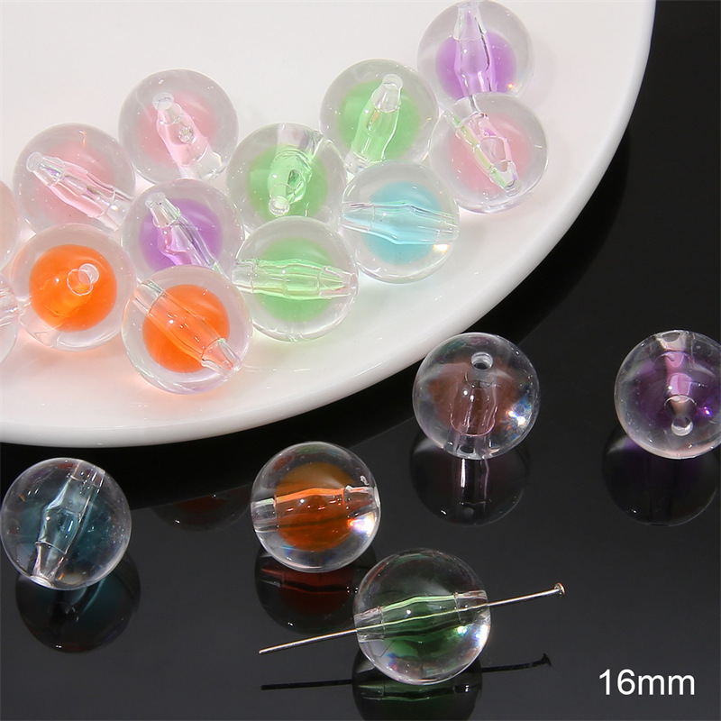 15:Random color mixing beads 16mm/ aperture of about 2.5mm