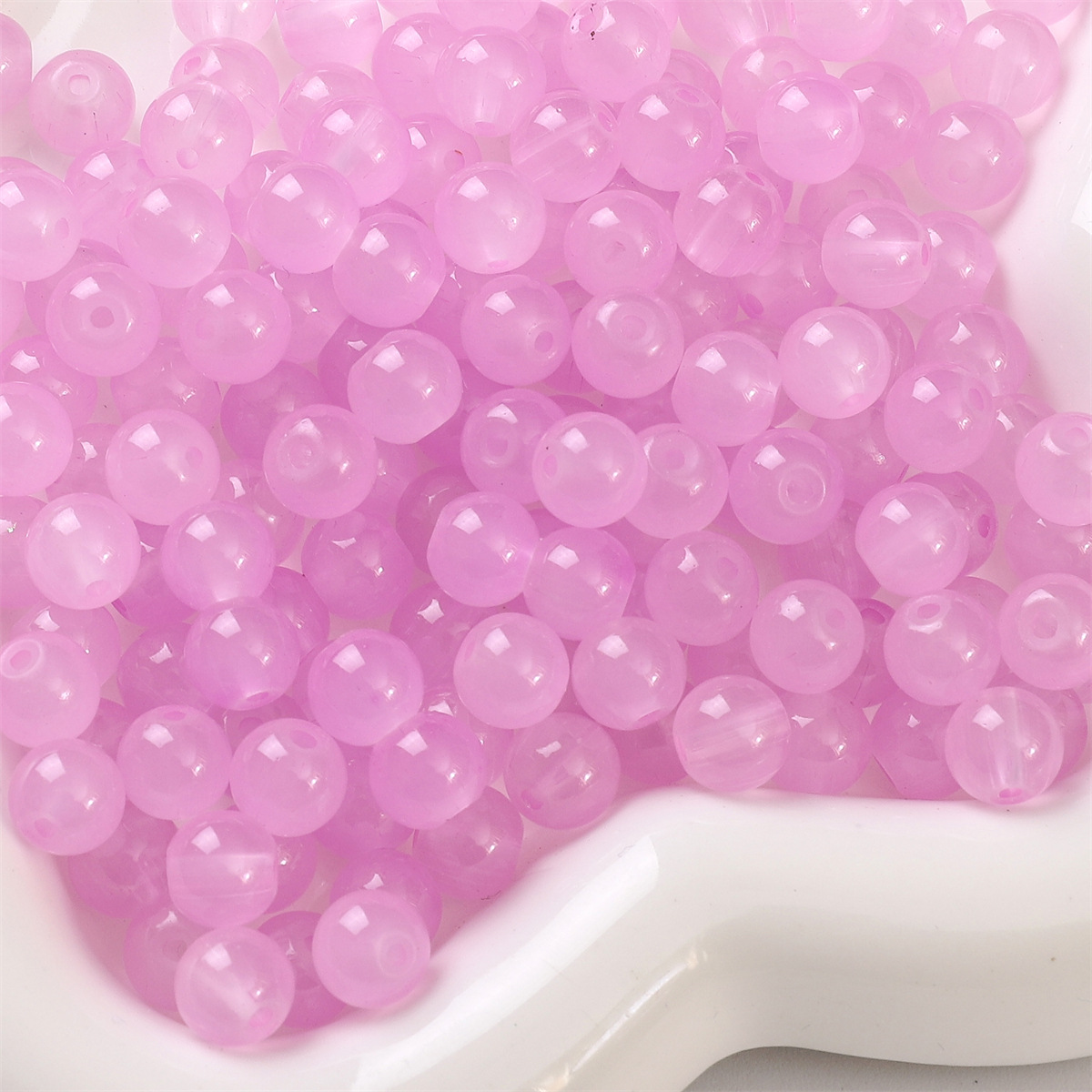 Light purple 4mm/ aperture about 1mm /50pcs