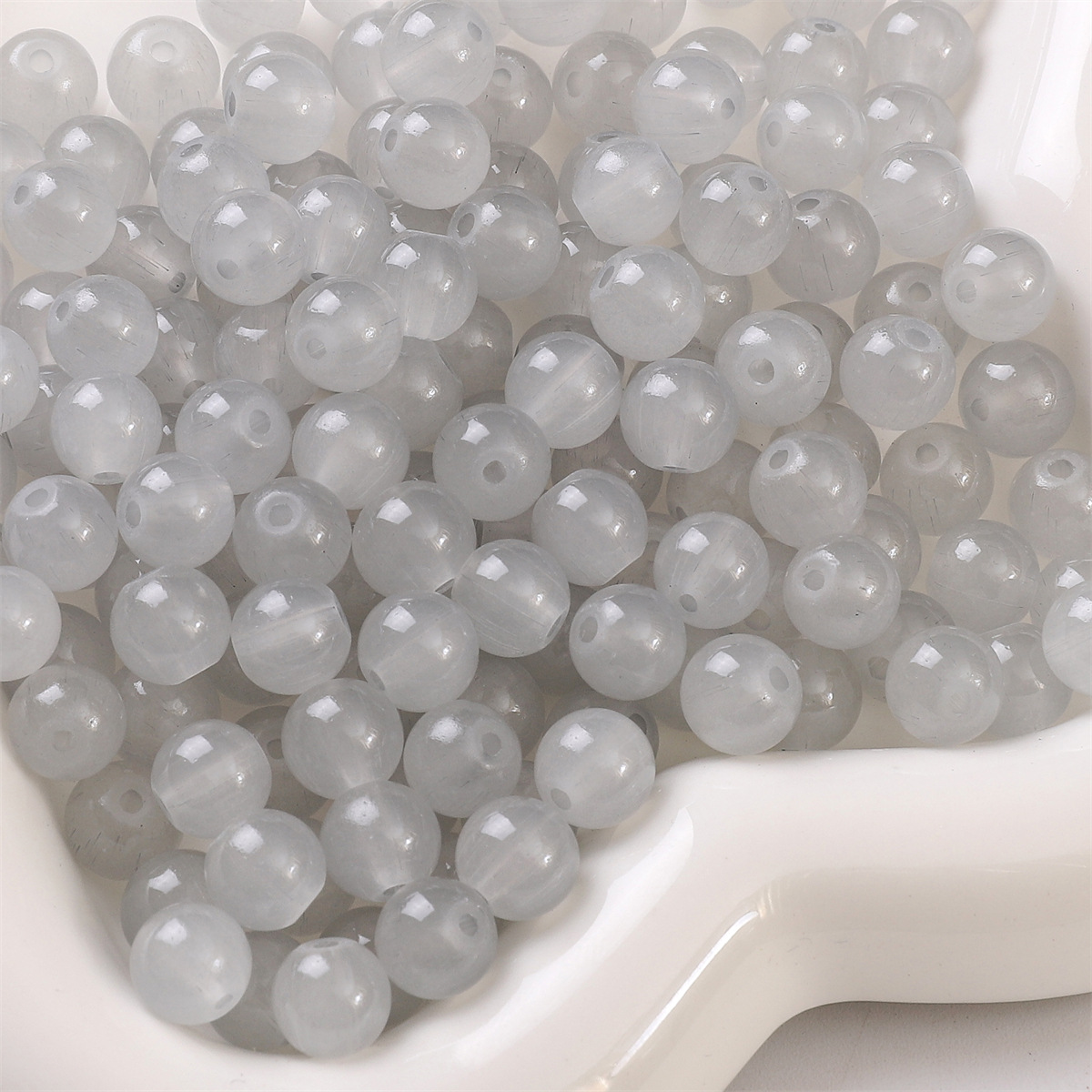 Grey 4mm/ aperture about 1mm /50pcs